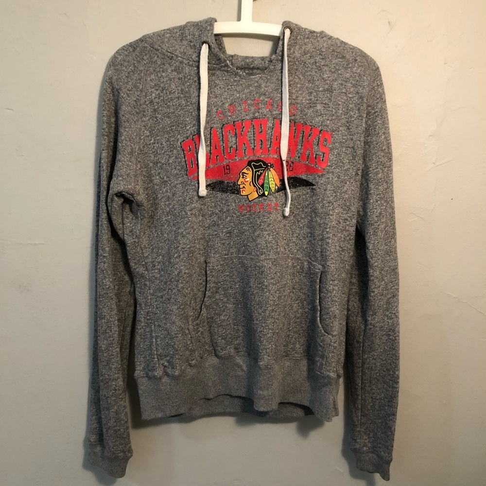 NHL Gray Chicago Blackhawks Hoodie